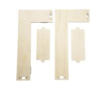 Generisch Estantería de esquina flotante - Organizador de estatuas de madera de doble nivel, estantería montada en la pared, para apartamento, salón, dormitorio, cocina, entrada, garaje, galería