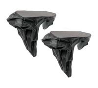 Generisch Estantería de piedra para acuario, plataforma de pared de vidrio PETG para descansar, alimentar y subacuática. Uso estante de pared para acuarios
