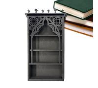 Generisch Estantería lunar | pantalla de cristal | armario gótico para colgar en la pared, organizador para cristales, piedras, esmalte de uñas, decoración espiritual para dormitorio y sala de estar