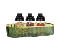 Generisch Estantería triangular para baño - Estantería de ducha de azulejos - Autoadhesivo, sin perforaciones, rectangular, esquinera, con base hueca para cosméticos