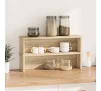 Generisch Estantes de cocina apilables, 2 unidades, roble Sonoma, 50 x 15 x | Material de madera,Superficie lisa,Paño húmedo limpio,Apilable o lado a lado,Cocina Baño Oficina Dormitorio