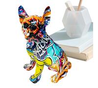Generisch Estatua de Bulldog, Figura de Resina de , de Escritorio, Estatua de Animal Aesthetic Animal Puppy para Table, Bedroom, Shelf, Bookshelves, Lockers, Home and Decor Gift
