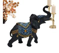 Generisch Estatua de elefante, artesanía moderna de resina | Figura de elefante negro dorado para el hogar, para dormitorio, sala de estar, baño, oficina, entrada, mesa, apartamento, dormitorio, hotel