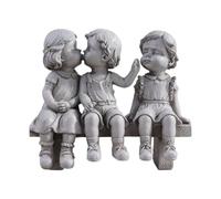 Generisch Estatua de jardín de primer beso - Bonita figura en miniatura resistente a la intemperie para el hogar - niño y niña primer amor figura de jardín | Parejas familias vacaciones cumpleaños