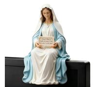 Generisch Estatua de la Madre María, Escultura Espiritual de Resina | Maria Mini Jesús Figuras para Dormitorio Salón Escritorio Coche Dashboard Decoración Regalo