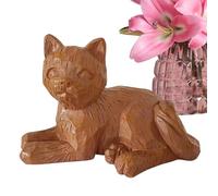 Generisch Estatuas de Gato para jardín, Estatua de Gato | Estatua Exterior de mentiras, 14,5 cm/5,7 Pulgadas, Escultura de Animales de Resina, decoración de casa de Primavera para Bandeja