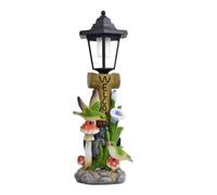 Generisch Estatuas de jardín Light Up Waterproof Auto On/Off Figurine | Estatuas de exterior con linternas solares para patio, porche, balcony, sala, casa, yarda