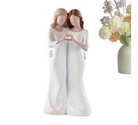 Generisch Estatuilla de madre e hija | Estatua de la mayor Bond Mon e Hija | Elegante escultura de resina expresa las relaciones amorosas entre la madre y la figura