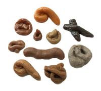 Generisch Este juego de tontos de 10 piezas contiene un montón de caca. Es un accesorio de juego y un artículo imprescindible para la alegría. Es una excelente opción para juegos de fiesta y (marrón