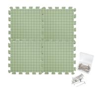 Generisch Esteras de bloqueo de ganchillo, esteras tensoras con cuadrícula, esteras para tensar a mano, ganchillo, líneas de cuadrícula para tejer rejilla, para tejer puntas, almohadillas de sujeción