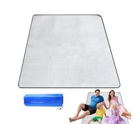 Generisch Esterilla de aluminio para camping, impermeable, portátil, impermeable, manta de pícnic, playa, para camping, césped, escalada
