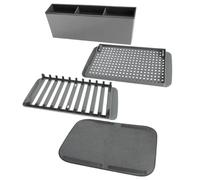 Generisch Esterilla para secar platos, organizador de almacenamiento extraíble que ahorra espacio | Estante para secar platos de cocina, para tazas, platos, platos, ollas, sartenes, hogar, apartamento