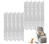 Generisch Esterilla protectora para gatos - 10 piezas de malla de espigas | Anticat-Spikes Anti-Katzen-Matte con púas, red disuasoria para mascotas con estacas para jardín,