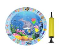 Generisch Esterilla sensorial de agua para gatos, alfombrilla de juego para gatos llena de agua, esterilla de refrigeración inflable de PVC engrosada a prueba de fugas con bomba para mascotas en casa