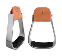 Generisch Estribos de seguridad, equipo de equitación acolchado de aluminio, barra de seguridad para caballos, para establo, pasto, granja, rancho, trabajo, entrenamiento, competición, sendero, ocio