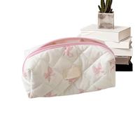 Generisch Estuche para lápices estético, bolsa de lápices estética, diseño de proa, soporte de papelería, material escolar para adolescentes, niñas, organizador cosmético portátil, bolsa de maquillaje
