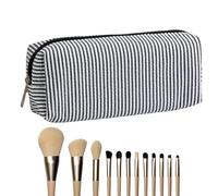 Generisch Estuche para lápices - Lindo neceser de viaje | Suministros escolares portátiles para maquillaje y trabajo monedero, clase de arte diaria, oficina, trabajo, escritorio en casa, Negro , ver