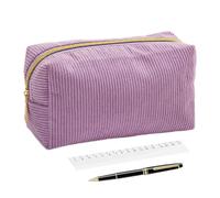 Generisch Estuche pequeño para lápices para niñas, de lápices de gran capacidad con cremallera, para rotuladores, monedero, organizador de papelería de oficina, morado, Siehe Beschreibung