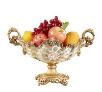 Generisch European Retro Resin Fruit Plate Set 3-Piece High-Grade Decorative Bandejas - Elegante Candy Dish & Living Room Ornament