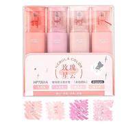 Generisch Evidenziatori Glitterati - Pennarelli Scintillanti Per Scrivere Senza, 4 Evidenziatori Pastello | Pennarelli Scintillanti Per Scrivere a Prova Di Sbavature E Appunti Sul Diario