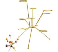 Generisch Exploding Fruit Bowl, escultura de metal como fruta, centro de mesa ventilado 360° para frutas frescas, decoración de mesa decorativa con diseño flotante, decoración de cocina elegante (A)