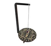 Generisch Expositor de Exhibición Péndulo - Soporte de bruja 3D de madera, collar de 20 cm, escultura mística de mesa | Joyería péndulo escaparate soporte para altar escritorio gótico hogar acento