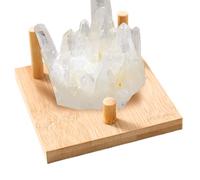 Generisch Expositor de minerales - Pequeño y estable decorativo natural - Exhibidor de y soporte de piedra mineral - para ágata, fósil, hogar, oficina, tienda y museo