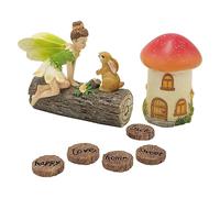 Generisch Fairy Garden Accessories, Miniature Mushroom House Garden Statue, 17 x 14 x 9 cm, Whimsical Outdoor Decor, Tiny Pretend Playing Set, Doll House Decorations for Patio, Home, Desk, Yard