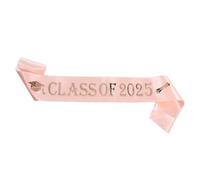 Generisch Faja de graduación de 2025 con mensaje personalizado que he hecho mi graduación para decoración de ceremonias festivas, Rosa., talla única