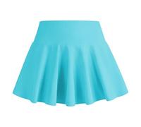 Generisch Falda deportiva para correr, tenis, baloncesto, ropa deportiva al aire libre, suave, transpirable, cintura elástica, falda de verano, actividades diarias, azul celeste, 13-14 años