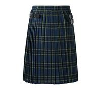 Generisch Falda escocesa escocesa estilo escocés a cuadros con bolsillos en contraste Highland Tartán plisado Vintage Skater Streetwear clásico gótico steampunk falda escocesa escocesa, P azul., M