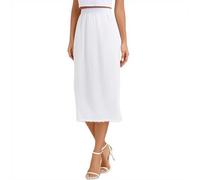 Generisch Falda para mujer, maxi, larga, elegante, de verano, falda de verano, tallas grandes, para la playa, una línea, falda envolvente, maxi, falda de cintura alta, transpirable, ligera, falda de