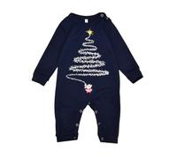 Generisch Familia Año Nuevo Invierno Navidad Ocio Fiesta Todos los Pijamas De Algodón Vestido Familiar Padres Niño Conjunto de Vestido (Bebé), azul, 9 Meses