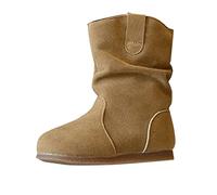 Generisch Fashion Big Kids Winter Water Proof Flat Keep Warm Boots Comfortable Shoes Snow Boots 33, caqui, 25 EU