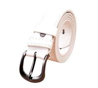 Generisch Fashion New Women Leather Girdle Belt Pure Color Waistband Belt Set Bufanda Diadema Gorro, Blanco, Talla única