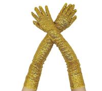 Generisch Fashion Sparkly Gloves Sequins Long Elastic Gloves Glitter Costume For Women And Girls Strickhandschuhe Laufhandschuhe Geschenke Schneehhandschuhe Stoffhandschuhe Gloves Geschenk