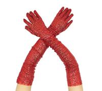 Generisch Fashion Sparkly Gloves Sequins Long Elastic Gloves Glitter Costume For Women And Girls Strickhandschuhe Laufhandschuhe Geschenke Schneehhandschuhe Stoffhandschuhe Gloves Geschenk