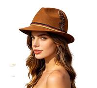 Generisch Fedora Sombrero Mujer Fiesta Cerveza Escenario Fieltro Unisex Clásico Oktoberfest