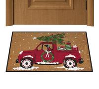 Generisch Felpudo de Navidad 80 x 50 cm - Alfombra de Fibra de Coco, Antideslizante, para Interior y Exterior, decoración de Navidad, Felpudo de Entrada, Suave, Resistente, decoración de