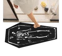 Generisch Felpudo para puerta de Halloween, alfombra de bienvenida oscura para puerta, lavable de secado rápido, para entrada de otoño, apartamento, baño, cocina, interior y exterior, parte delantera