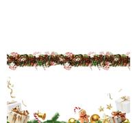 Generisch Festive Holiday Garland - Outdoor Wreath for Winter Festival | Material PP con 16.4ft Length, Fireplace Ornament Decoration, Front, Door, Patio, Stair, Railing, Living Room