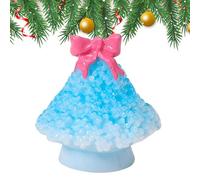 Generisch Festive Resin Mini Tree - Decorative Table Sculpture | Small Christmas Ornament for Indoor & Outdoor Use on Party Tables, Shelves, Mantels, Gardens and Seasonal Displays 0.79x1.18inch