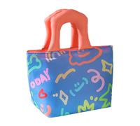 Generisch Fiambrera aislada, bolsa de comida, aislamiento térmico, diseño elegante, tamaño portátil, material ligero, fácil de limpiar, suministros de transporte de alimentos para el colegio
