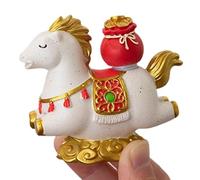 Generisch Figura China De Un Caballo,Recuerdo De Resina Con Deseo De Bendición - Año Nuevo Chino 2026 Escultura De Caballo Para Festival De Primavera - Decoración Para El Hogar Oficina Dormitorio