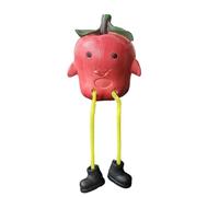 Generisch Figura de fruta colgante con pies, acceso al escritorio con diseño de frutas para decorar habitaciones y estanterías, decoración de habitación juvenil