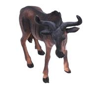 Generisch Figura de gnus - Figura realista de modelo animal, pequeña estatua de safarita, decoración detallada de figuras de animales salvajes, juguete cognitivo educativo para niñas y niñas