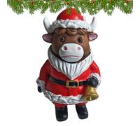 Generisch Figura de una Escocesa de Las Tierras Altas | Figura navideña de Escocesa - Escultura rústica decoración para salón, Cocina, Dormitorio, Estilo rústico