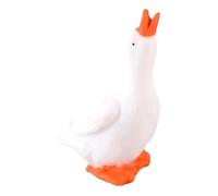 Generisch Figura decorativa de cisne blanco de resina elegante blanca accesorios para el hogar, artesanía y accesorios de bricolaje, perfecto para padres e hijos, elegante decoración de mesa para el