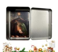 Generisch Figuras de Belén, Belén - Cristal de Mar Navidad Decoración religiosa, Decoración cristiana del hogar, para adultos, niños, estantería de escritorio, dormitorio, sala de estar, iglesia