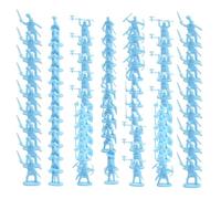Generisch Figuras de soldados, minifiguras de soldados, 100 unidades, juegos de juguetes antiguos, juego de mesa para juegos de rol y infantiles, decoración de pasteles y niñas